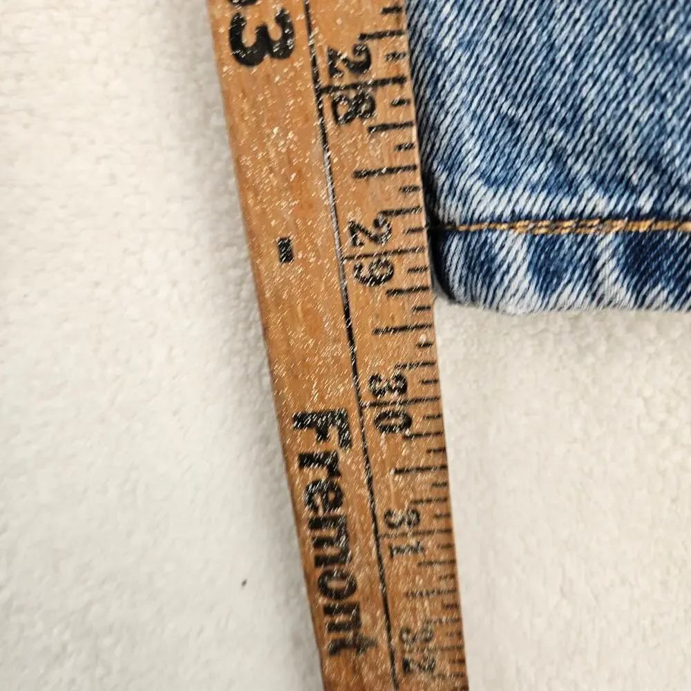 LEVI'S 501 X BEYONCE 90S STRAIGHT JEANS 28X30 WESTERN CRYSTAL NWT $150 - Picture 4 of 7
